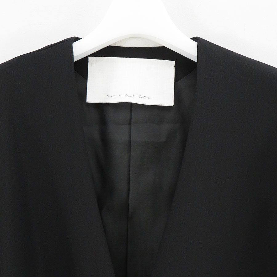 【nonnotte/ノノット】<br>Draping No Collar N Jacket <br>N-24A-047