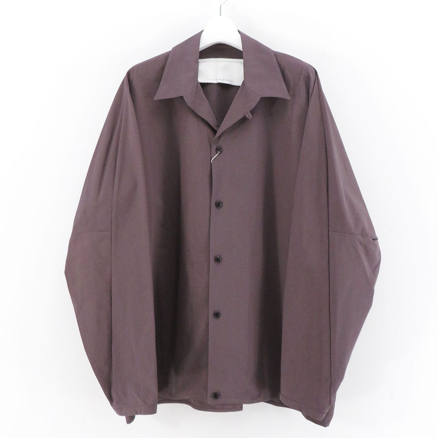 【nonnotte/ノノット】<br>Draping Seamless Collar Shirt <br>N-24A-006