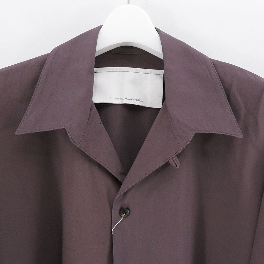 【nonnotte/ノノット】<br>Draping Seamless Collar Shirt <br>N-24A-006