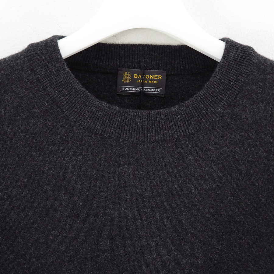 【BATONER/バトナー】<br>SUNSHINE CASHMERE CREW NECK <br>BN-25FM-047