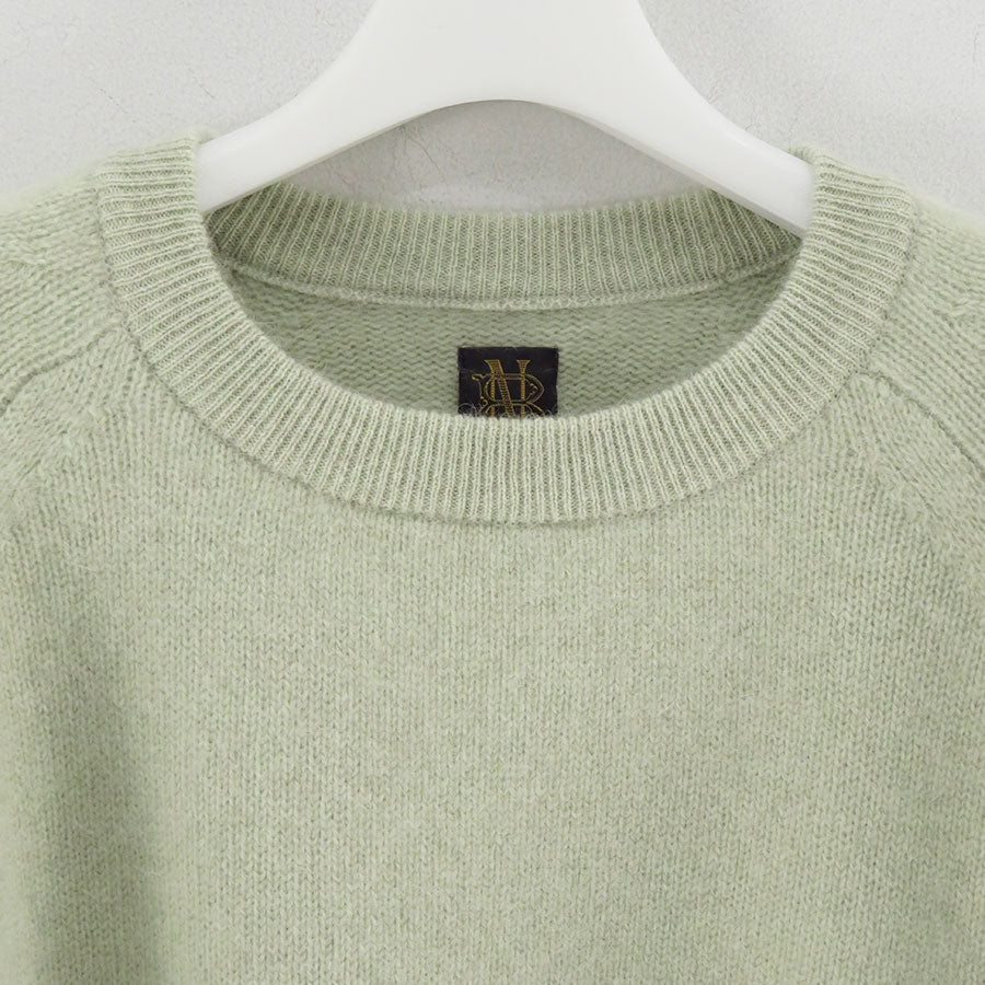 【BATONER/バトナー】<br>CASHMERE FOX TENJIKU RAGRAN CREW NECK <br>BN-25FM-056