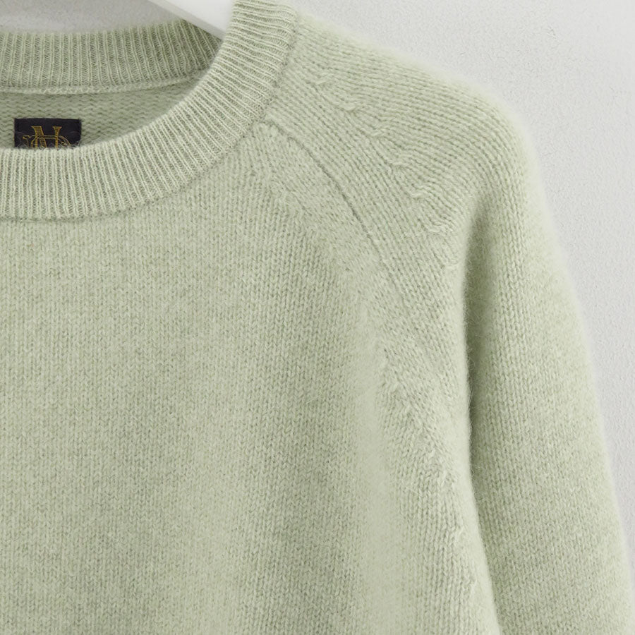 【BATONER/バトナー】<br>CASHMERE FOX TENJIKU RAGRAN CREW NECK <br>BN-25FM-056