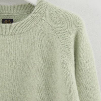 【BATONER/バトナー】<br>CASHMERE FOX TENJIKU RAGRAN CREW NECK <br>BN-25FM-056
