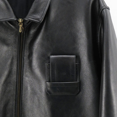 【A.PRESSE/アプレッセ】<br>French Air Force Pilot Leather Jacket <br>24SAP-01-01H