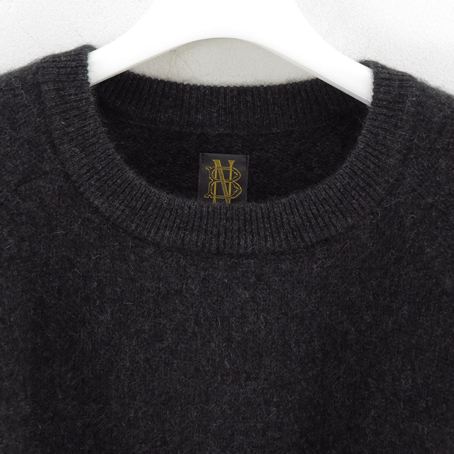【BATONER/バトナー】<br>CASHMERE FOX TENJIKU RAGRAN CREW NECK <br>BN-25FM-056