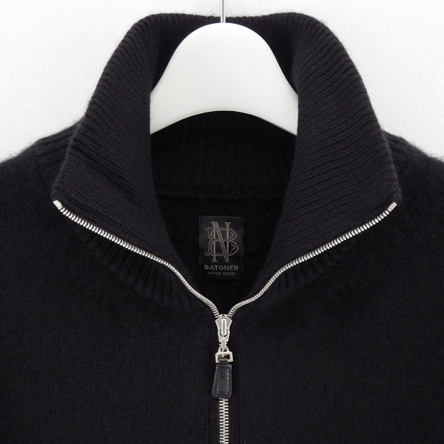 【BATONER/バトナー】<br>INNOCENT CASHMERE MIDDLE WEIGHT DRIVERS KNIT <br>BN-FE-014