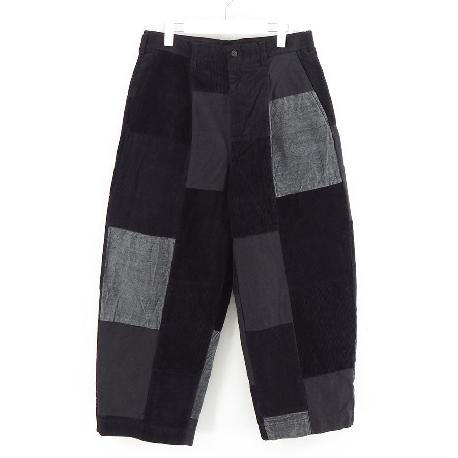 【COMME des GARCONS HOMME】<br>綿コーデュロイ×多素材MIX製品染パンツ <br>HP-P027-051