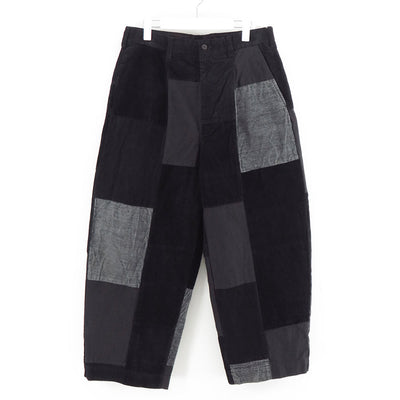 【COMME des GARCONS HOMME】<br>綿コーデュロイ×多素材MIX製品染パンツ <br>HP-P027-051