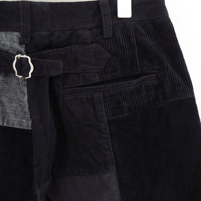 【COMME des GARCONS HOMME】<br>綿コーデュロイ×多素材MIX製品染パンツ <br>HP-P027-051