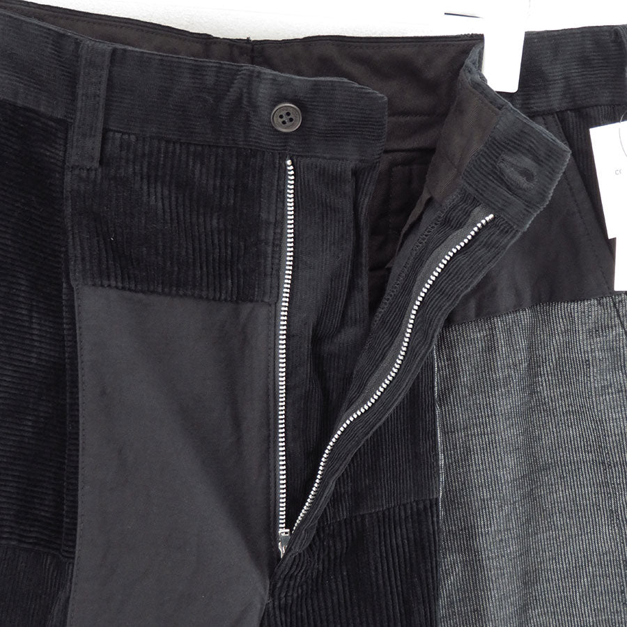 【COMME des GARCONS HOMME】<br>綿コーデュロイ×多素材MIX製品染パンツ <br>HP-P027-051