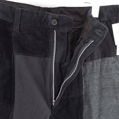 【COMME des GARCONS HOMME】<br>綿コーデュロイ×多素材MIX製品染パンツ <br>HP-P027-051