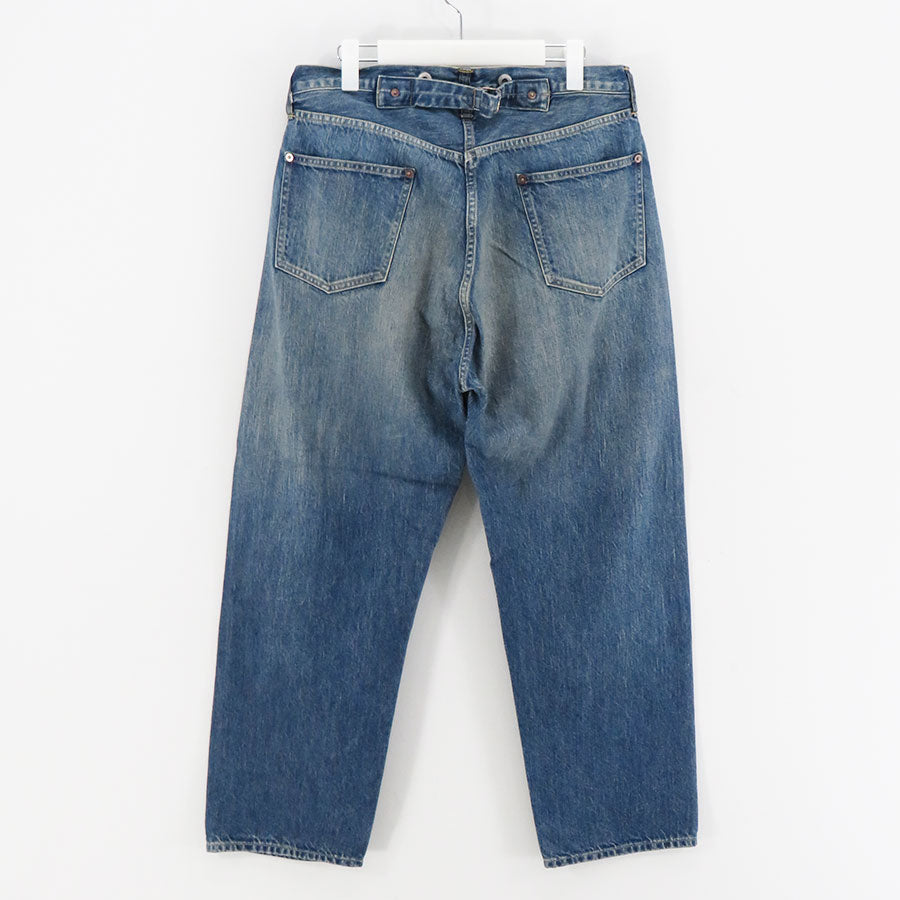 【A.PRESSE/アプレッセ】, No.22 Washed Wide Denim Pants , AP-4003