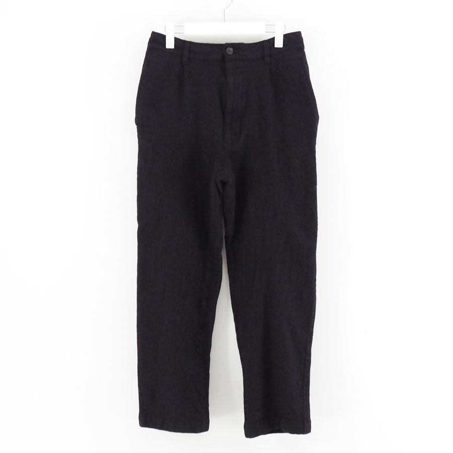 【COMME des GARCONS HOMME】<br>ウールサージ製品縮絨パンツ <br>HP-P105-051