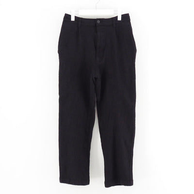 【COMME des GARCONS HOMME】<br>ウールサージ製品縮絨パンツ <br>HP-P105-051