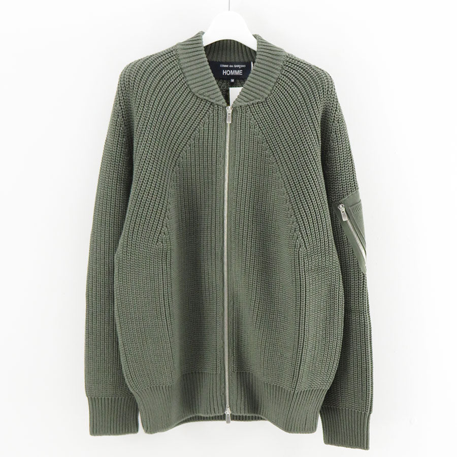 COMME des GARCONS HOMME/コムデギャルソンオム】ウール梳毛片畦