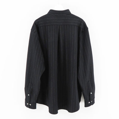 【KANEMASA PHIL./カネマサフィル】<br>36G Ideal Wool Stripe Shirt <br>KM24A-048