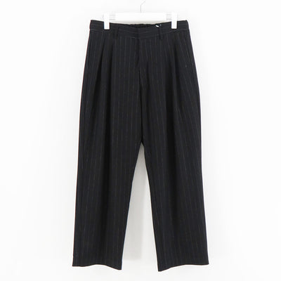 【KANEMASA PHIL./カネマサフィル】<br>36G Wool Stripe Easy Trousers <br>KM24A-043