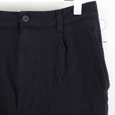【COMME des GARCONS HOMME】<br>ウールサージ製品縮絨パンツ <br>HP-P105-051