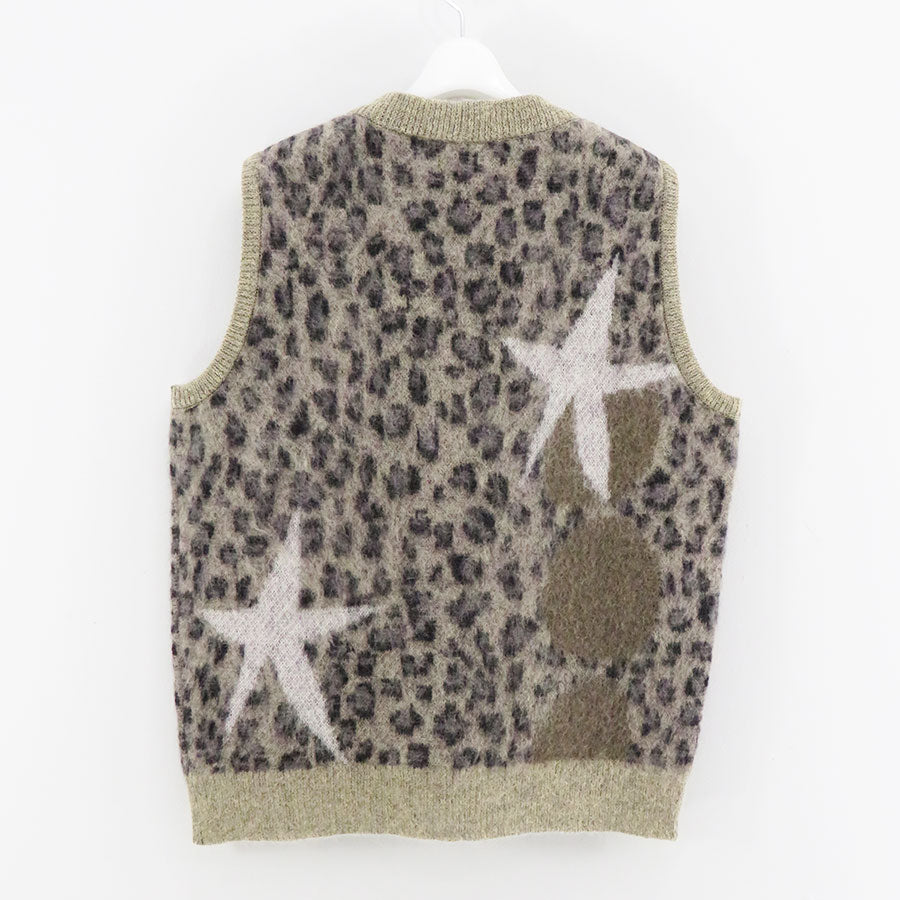 トップス KHOKI 24SS LEOPARD MOHAIR VEST KHOKI 24SS LEOPARD MOHAIR VEST