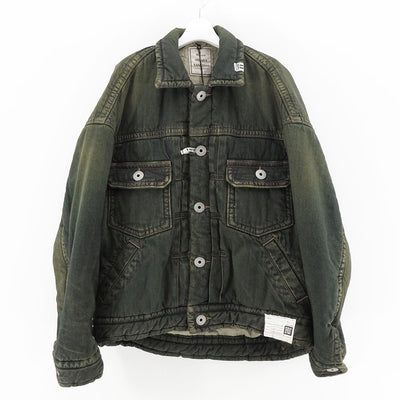 【Maison MIHARA YASUHIRO】<br>PUFFER DENIM JACKET <br>A13BL026