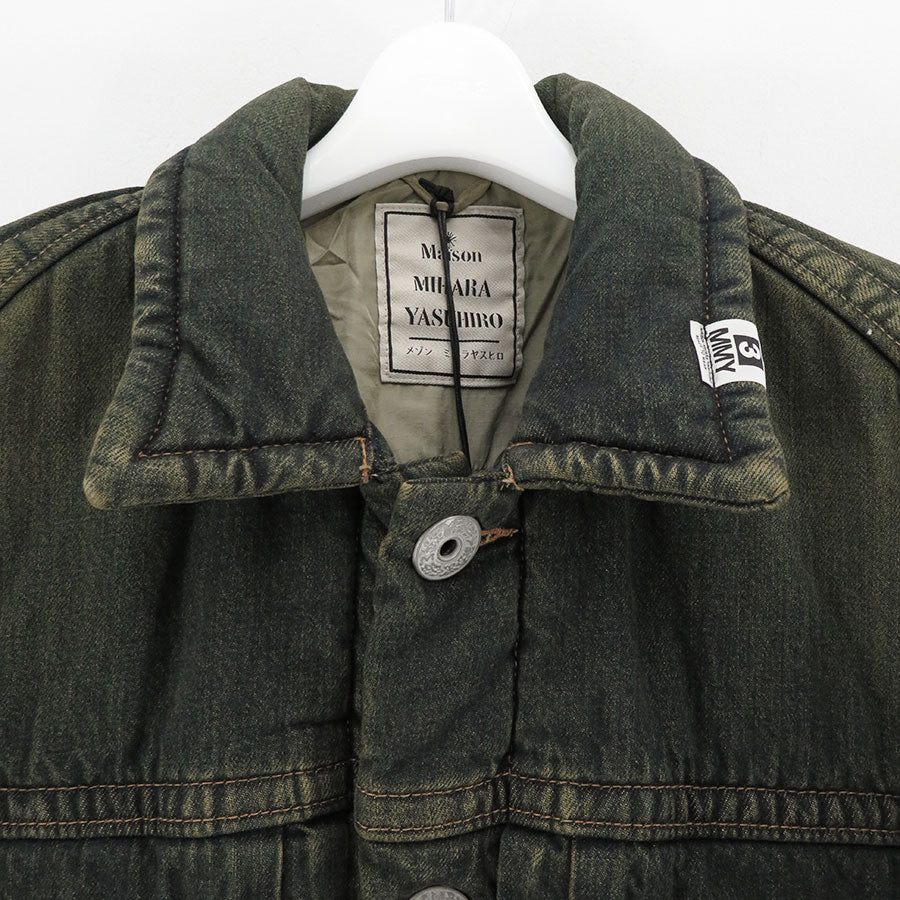 【Maison MIHARA YASUHIRO】<br>PUFFER DENIM JACKET <br>A13BL026