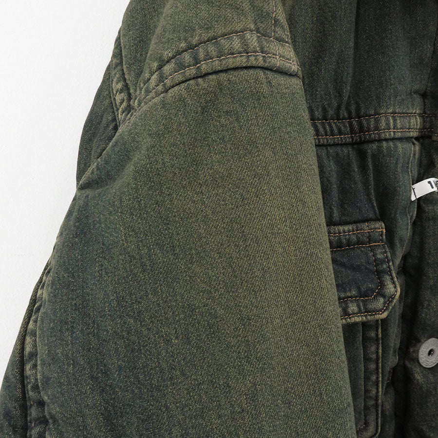 【Maison MIHARA YASUHIRO】<br>PUFFER DENIM JACKET <br>A13BL026