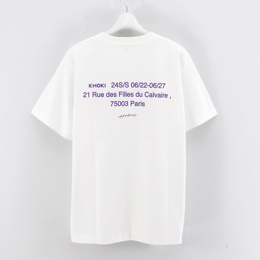 【KHOKI/コッキ】<br>'Where is the exhibition' T-shirt <br>24ss-t-07-Multi