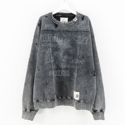 【Maison MIHARA YASUHIRO】<br>BLEACHED PULLOVER <br>A13PO552