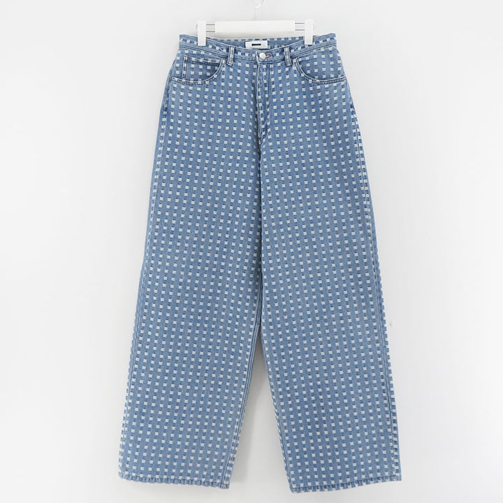 REVERBERATE/リバーバレイト】GRID DENIM PANTS - BUGGY REV-25SS-TR14 