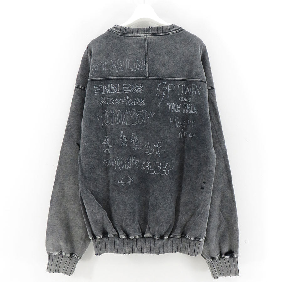 【Maison MIHARA YASUHIRO】<br>BLEACHED PULLOVER <br>A13PO552