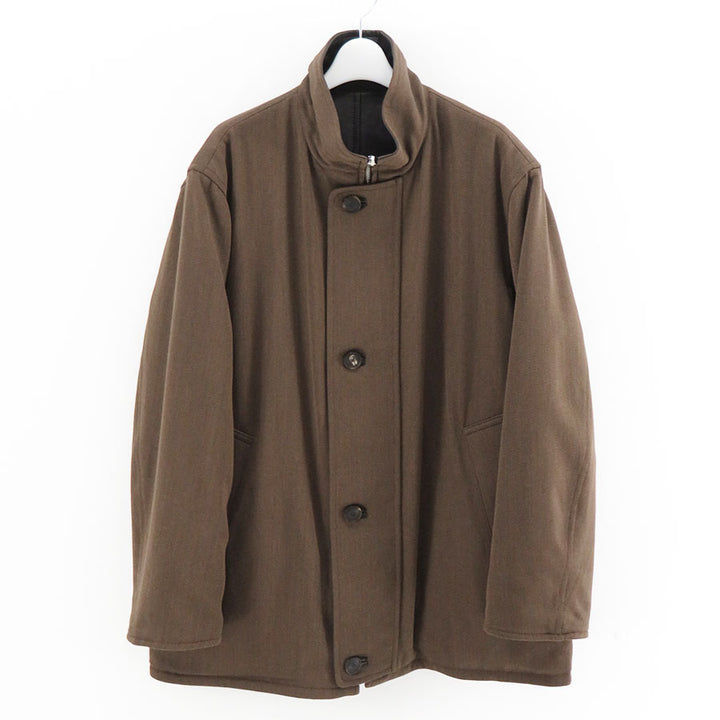 AURALEE/オーラリー】REVERSIBLE WOOL TWISTED TWILL / SHEEP LEATHER