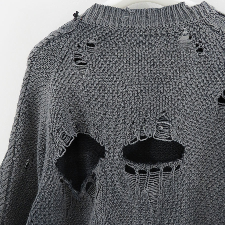 【Maison MIHARA YASUHIRO】<br>SUN FADED KNIT PULLOVER <br>J13SW702