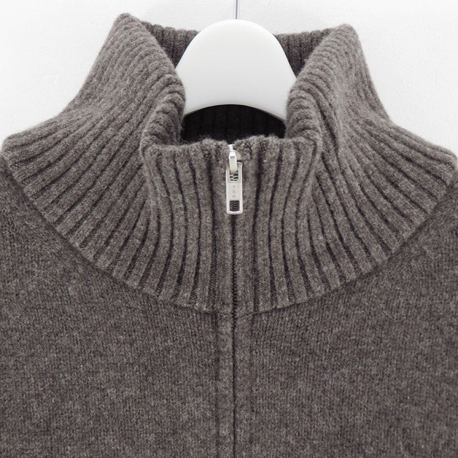【ATON/エイトン】<br>LAMBS WOOL HALF SIP SWEATER <br>KRAGGW0403