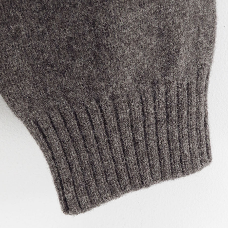 【ATON/エイトン】<br>LAMBS WOOL HALF SIP SWEATER <br>KRAGGW0403