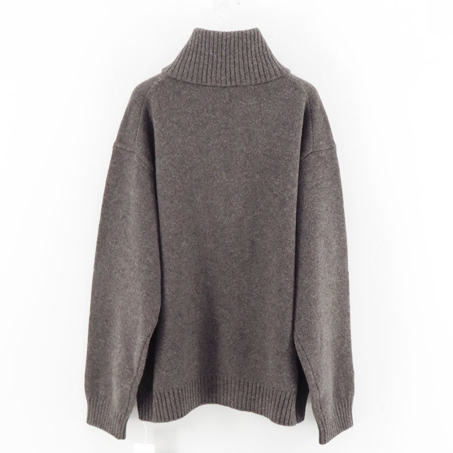【ATON/エイトン】<br>LAMBS WOOL HALF SIP SWEATER <br>KRAGGW0403