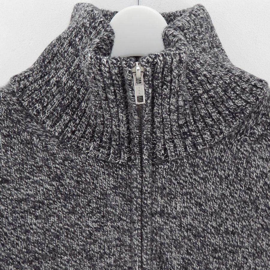 【ATON/エイトン】<br>LAMBS WOOL HALF SIP SWEATER <br>KRAGGW0403