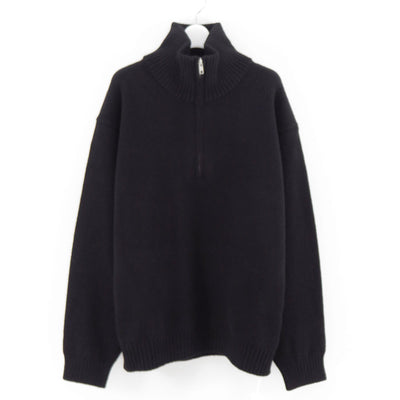 【ATON/エイトン】<br>LAMBS WOOL HALF SIP SWEATER <br>KRAGGW0403