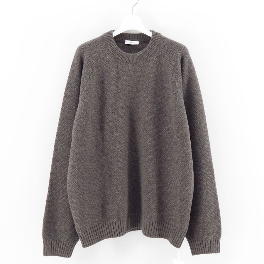 【ATON/エイトン】<br>LAMBS WOOL CREWNECK SWEATER <br>KRAGGW0402