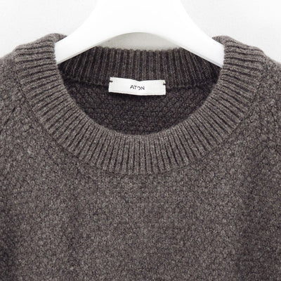 【ATON/エイトン】<br>LAMBS WOOL CREWNECK SWEATER <br>KRAGGW0402