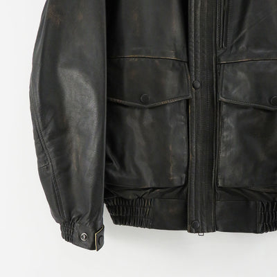 【CCU/シーシーユー】<br>"MORGAN" BOMBER JACKET (COW SKIN USED) <br>SH-45-COW-US