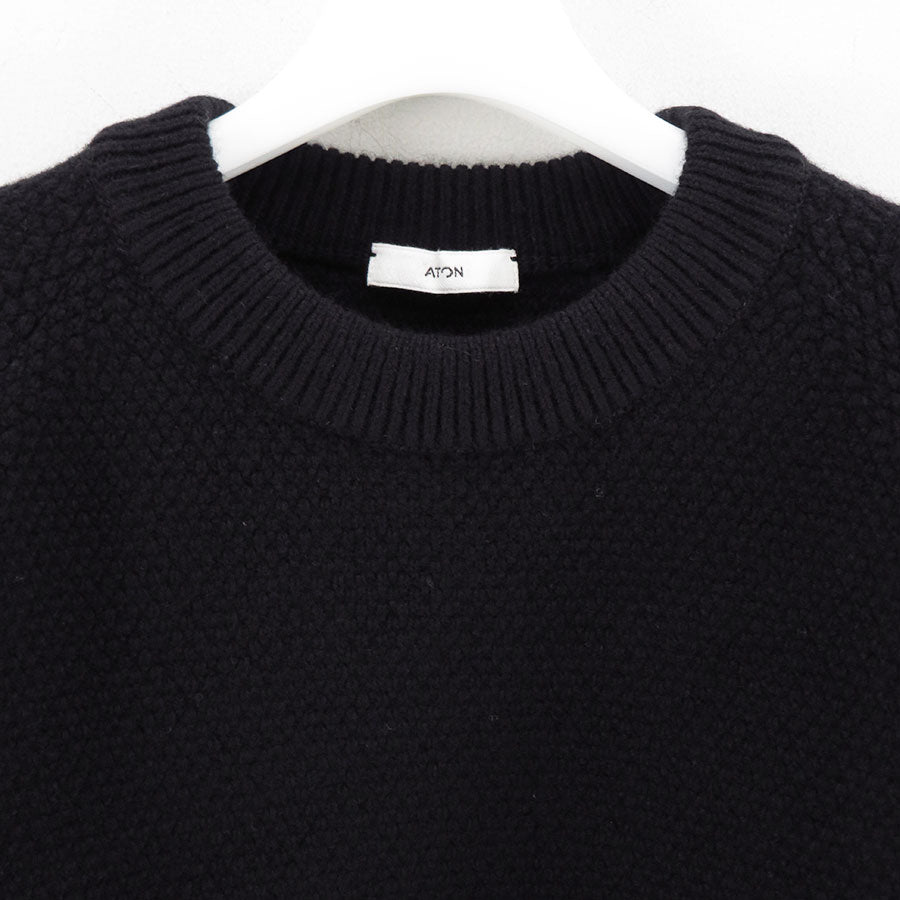 【ATON/エイトン】<br>LAMBS WOOL CREWNECK SWEATER <br>KRAGGW0402