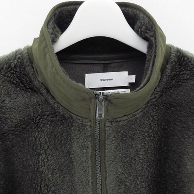 【Graphpaper/グラフペーパー】<br>Wool Boa Zip-Up Blouson <br>GU253-30474