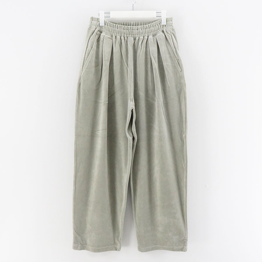 【Graphpaper/グラフペーパー】<br>Compact Velour Easy Pants <br>GM243-70292