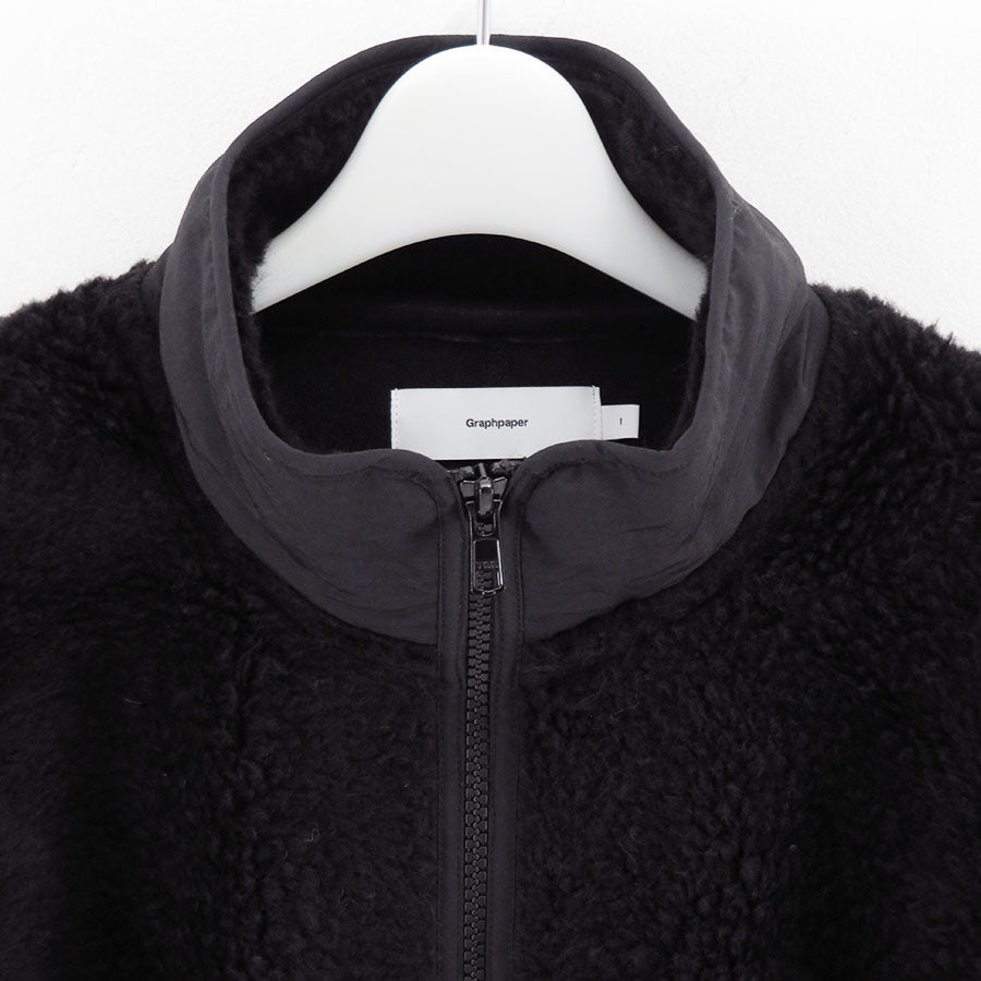 【Graphpaper/グラフペーパー】<br>Wool Boa Zip-Up Blouson <br>GU253-30474