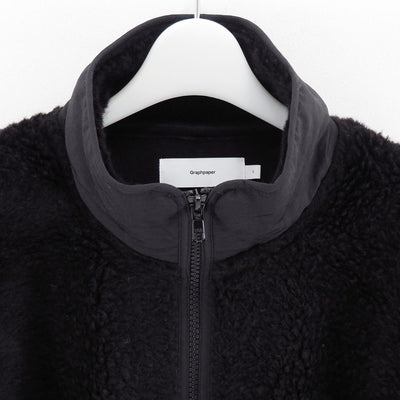 【Graphpaper/グラフペーパー】<br>Wool Boa Zip-Up Blouson <br>GU253-30474