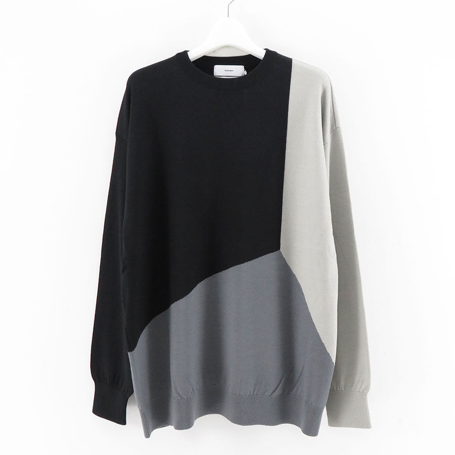 SALE 30%OFF ! <br/>【Graphpaper/グラフペーパー】<br>Fine Wool Intarsia Knit <br>GU243-80139