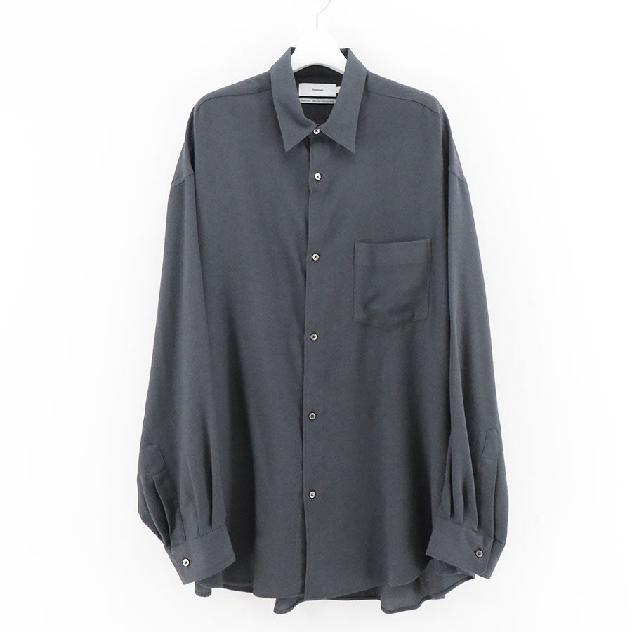 Graphpaper/グラフペーパー】Viscose Wool Viyella Oversized Regular Collar Shirt  GM243-50058の通販 「ONENESS ONLINE STORE」