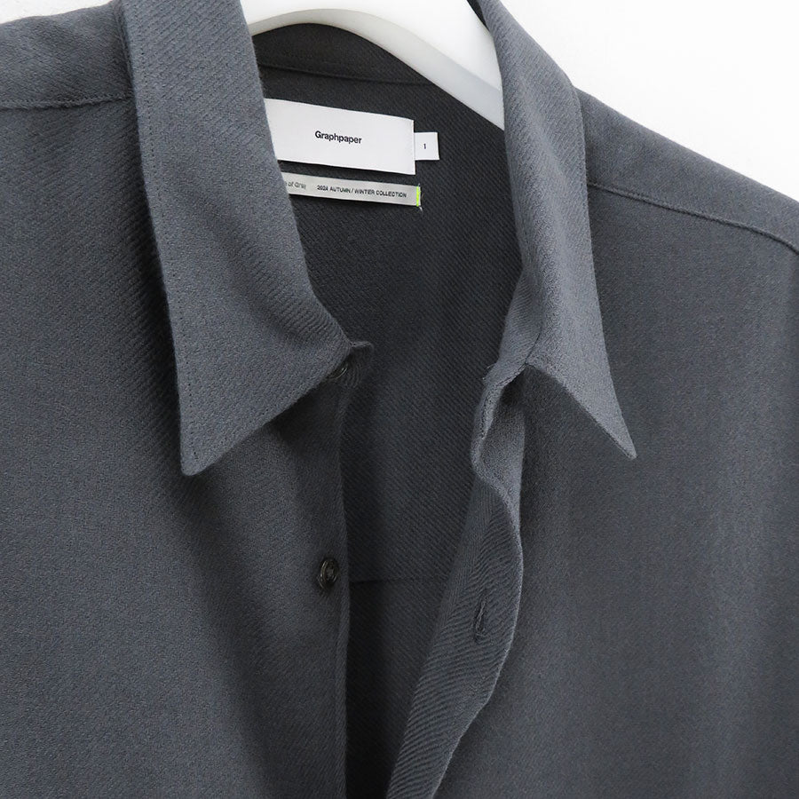 Graphpaper/グラフペーパー】Viscose Wool Viyella Oversized Regular 