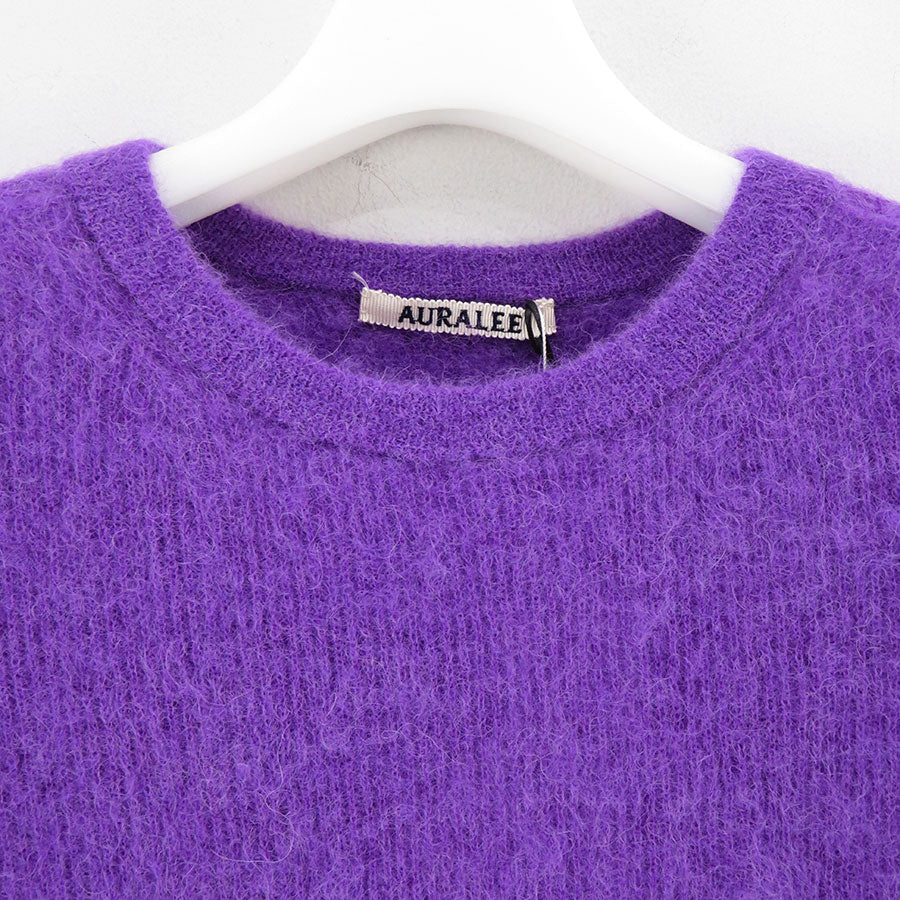 【AURALEE/オーラリー】<br>BABY SURI ALPACA SHEER KNIT P/O <br>A24AP02AK