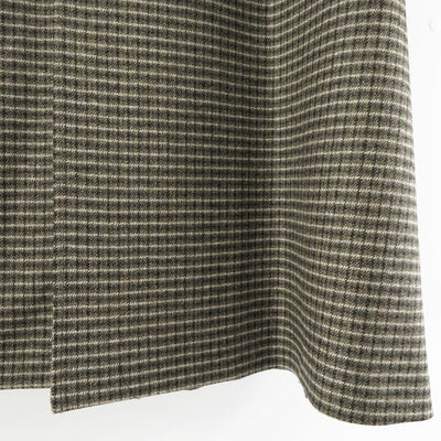 【THE RERACS/ザ・リラクス】<br>RERACS MOHAIR RAMBSWOOL OPEN COLLAR COAT (GUNCLUB CHECK) <br>24FW-RECT-423-J